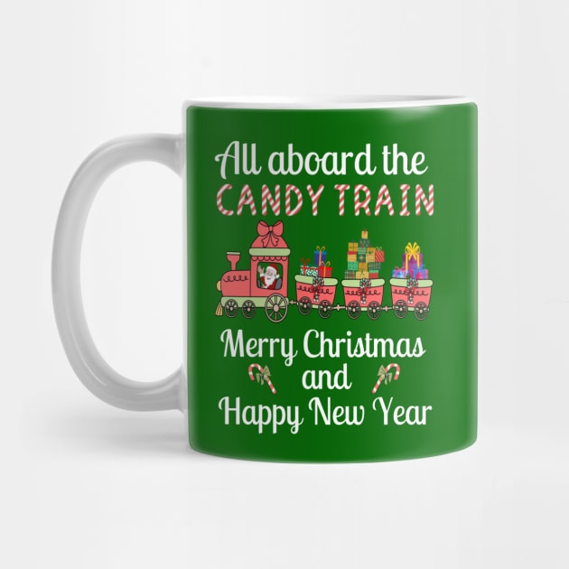 All aboard the Candy Train, Merry Christmas and Happy New Year by Blended Designs